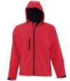 46602 Replay SOL'S Replay Hooded Soft Shell Jacket Pepper Red colour image